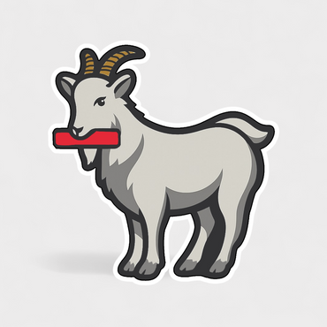 The GOAT Sticker