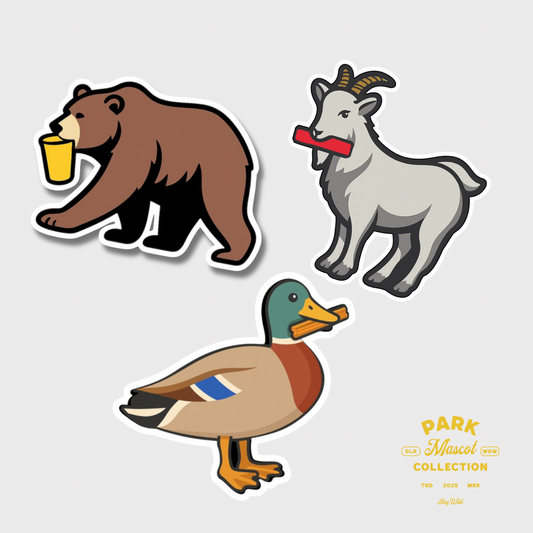 The Park Mascot Collection Sticker Pack