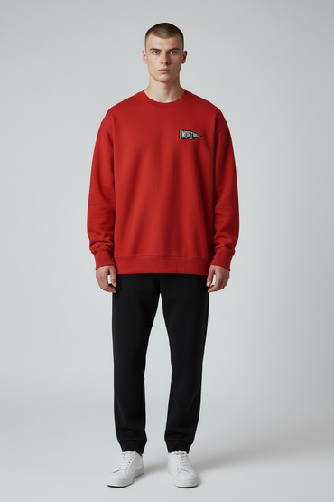 Mortimer Pennant Embroidered Crew