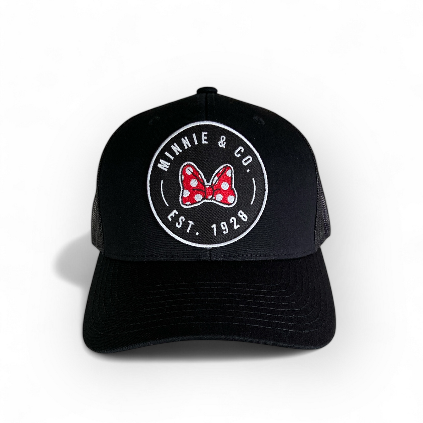 Bowtiful Mouse Patch Hat- Retro Trucker