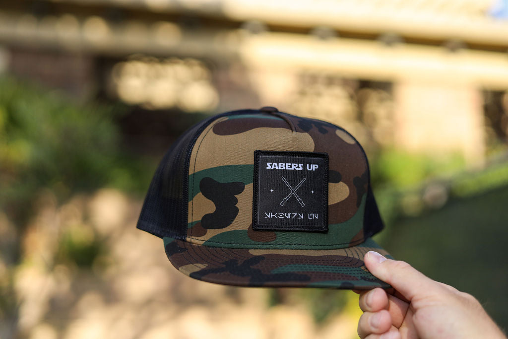 SABERS UP Hat Line- 5 Panel Classic Trucker - Vacation Patches