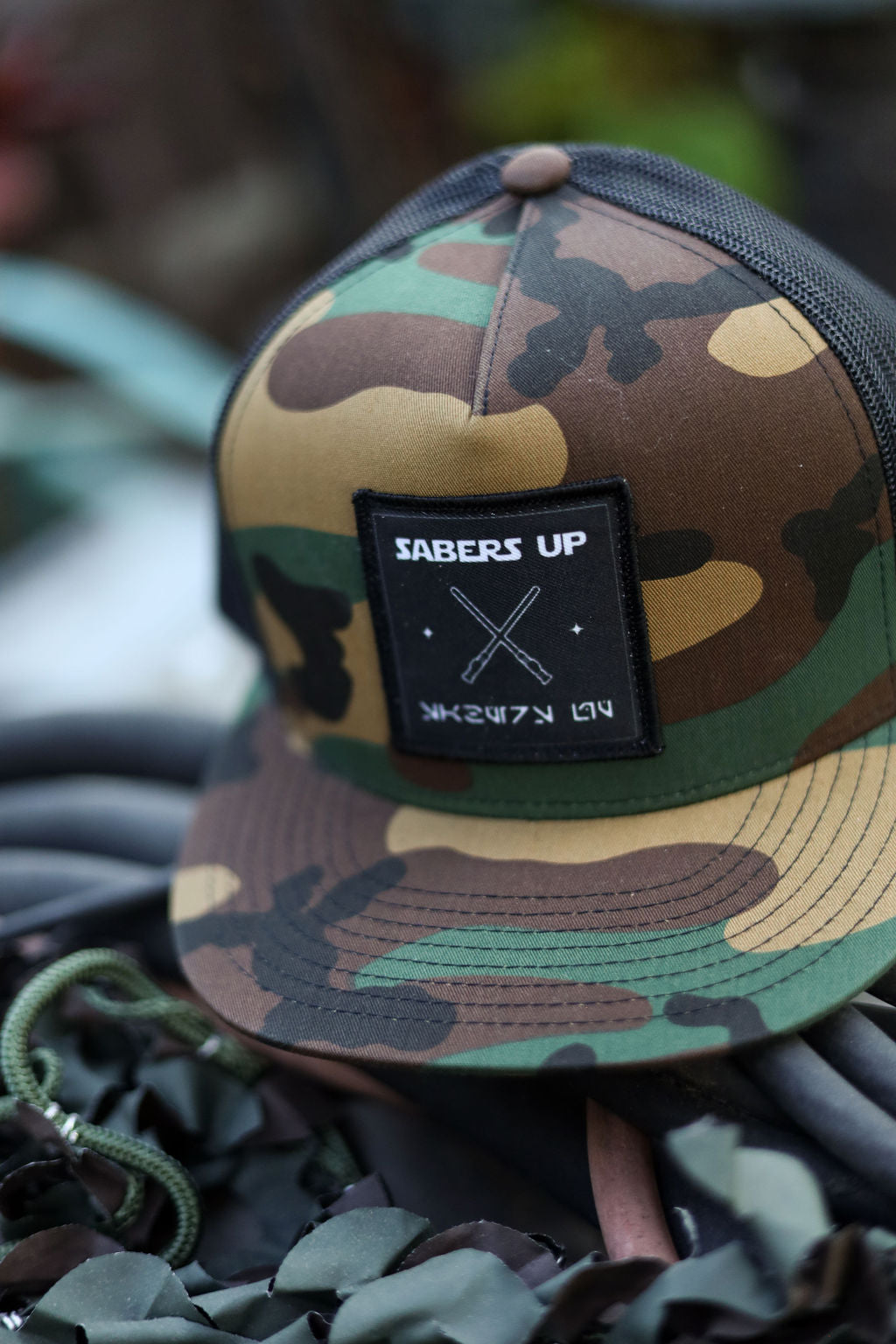 SABERS UP Hat Line- 5 Panel Classic Trucker - Vacation Patches