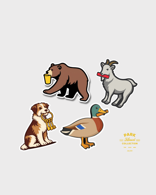 The Park Mascot Collection Sticker Pack