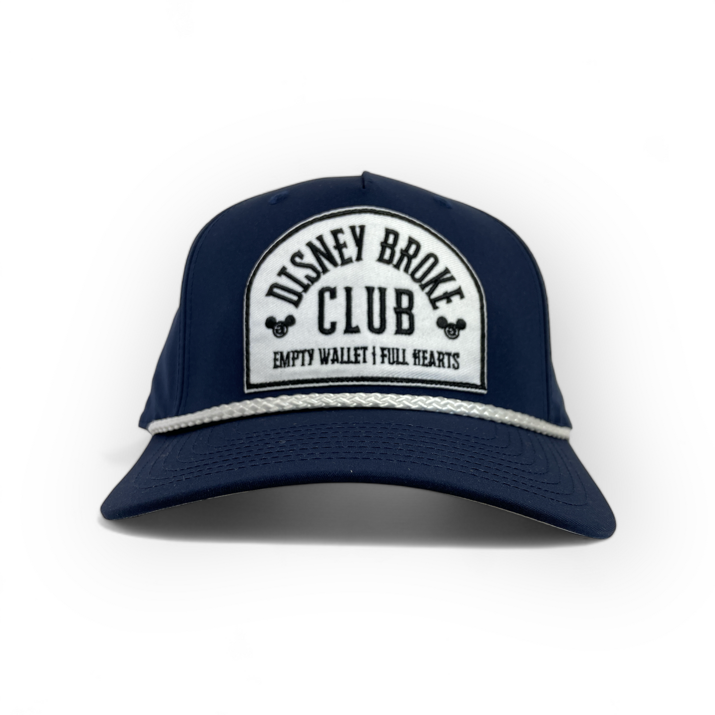 front shot of disney rope hat