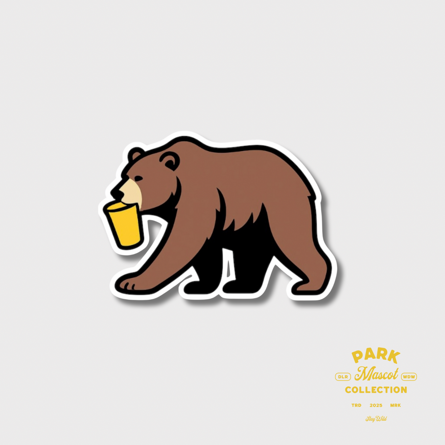 The Thirsty Bear Sticker