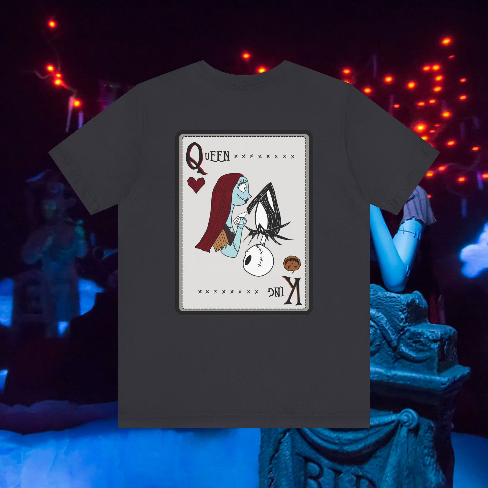 playing card queen sally nightmare before christmas shirt