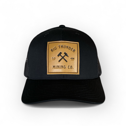 Thunder Mining Co. Faux Leather Retro Trucker Hat