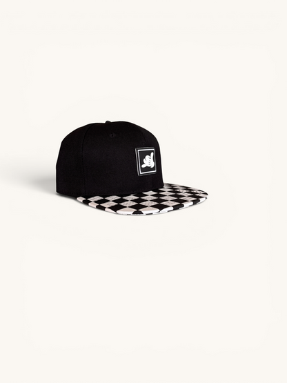 Shaka Pal Checkered Snapback Hat- Youth