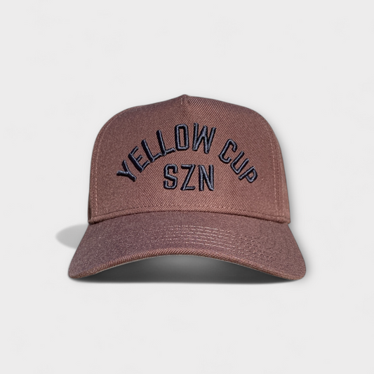 Yellow Cup SZN Hat- Chocolate