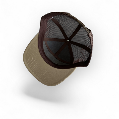 Thunder Mining Co. Faux Leather Patch Hat- 7 Panel Flatbill