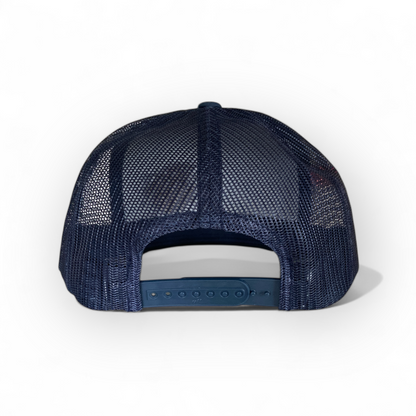 Thunder Mining Co. Faux Leather Patch Hat- 5 Panel Classic Trucker