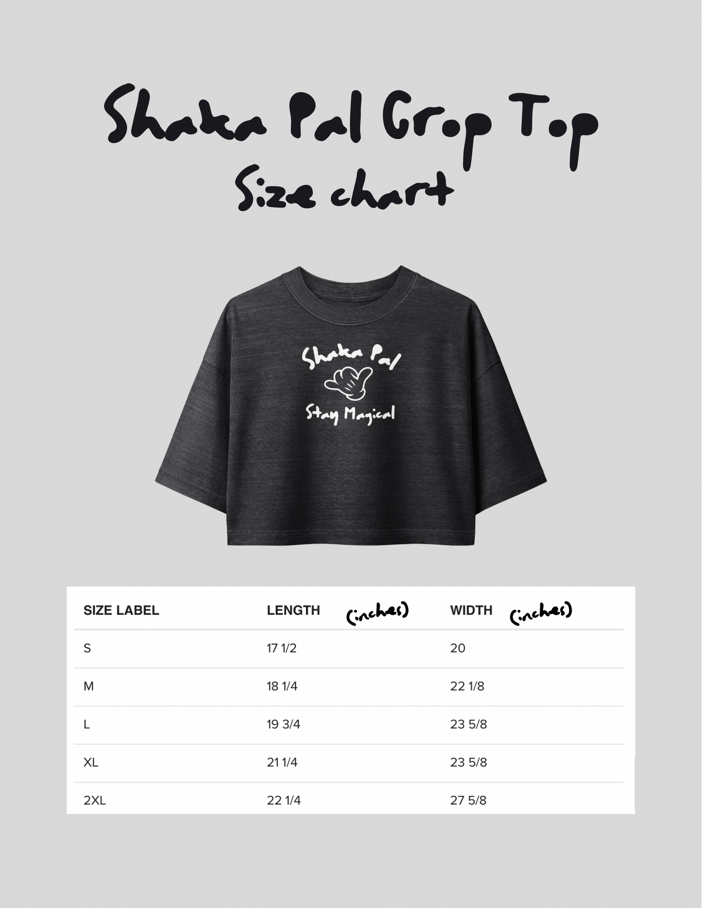 Shaka Pal Crop Top Tee