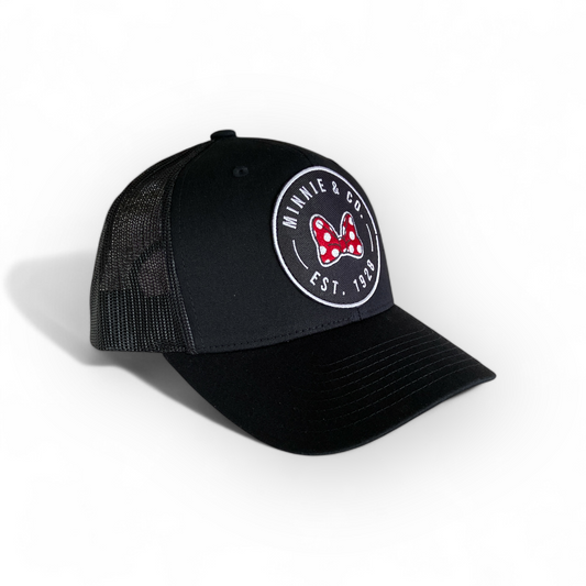 Bowtiful Mouse Patch Hat- Retro Trucker