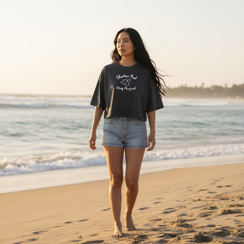 Shaka Pal Crop Top Tee