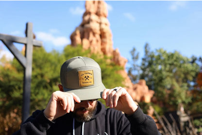 Thunder Mining Co. Faux Leather Retro Trucker Hat