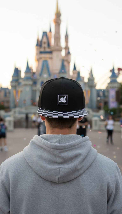 Shaka Pal Checkered Snapback Hat- Youth