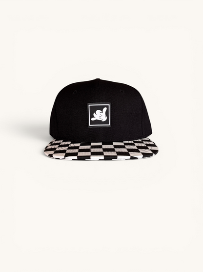 Shaka Pal Checkered Snapback Hat- Youth