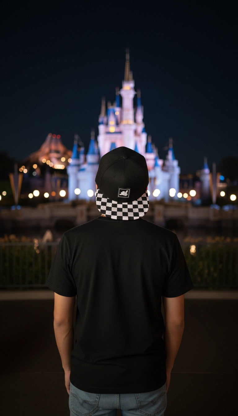 Shaka Pal Checkered Snapback Hat