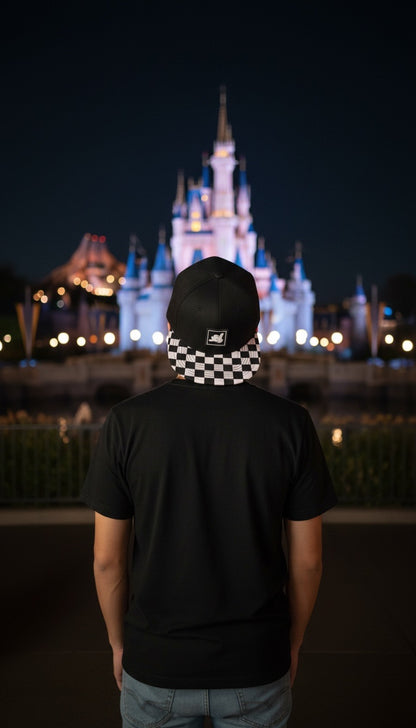 Shaka Pal Checkered Snapback Hat
