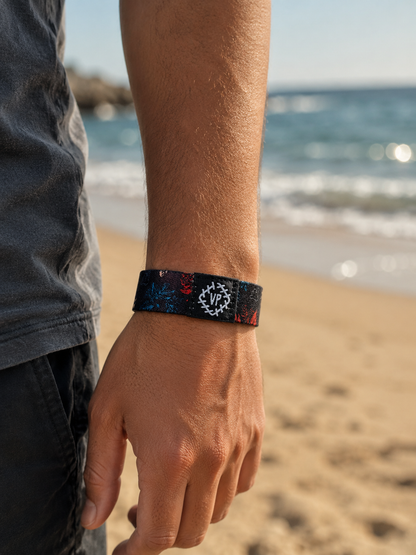 Park Band Wristband- Shaka Hawaiian Flower