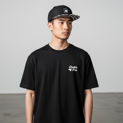 Shaka Pal Checkered Snapback Hat
