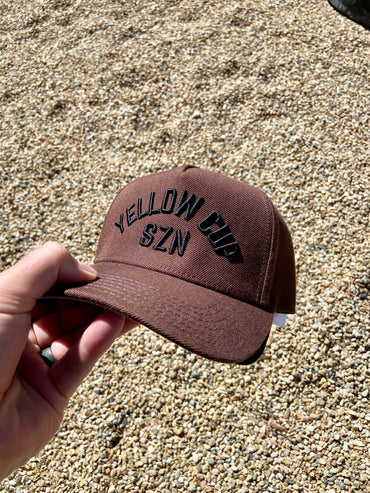 Yellow Cup SZN Hat- Chocolate
