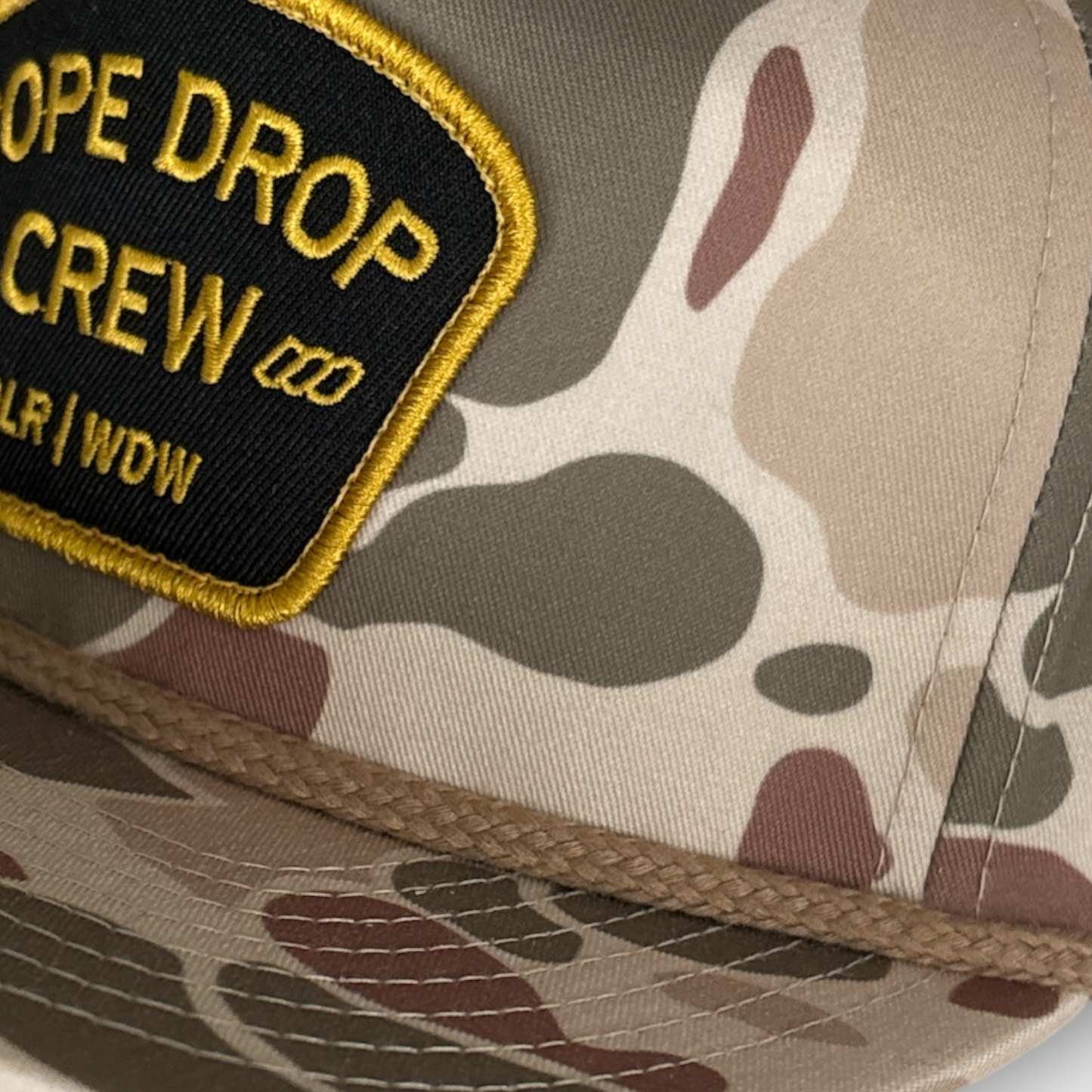 Rope Drop Crew Hat- 7-Panel Flat Bill Snapback