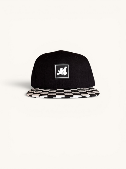 Shaka Pal Checkered Snapback Hat