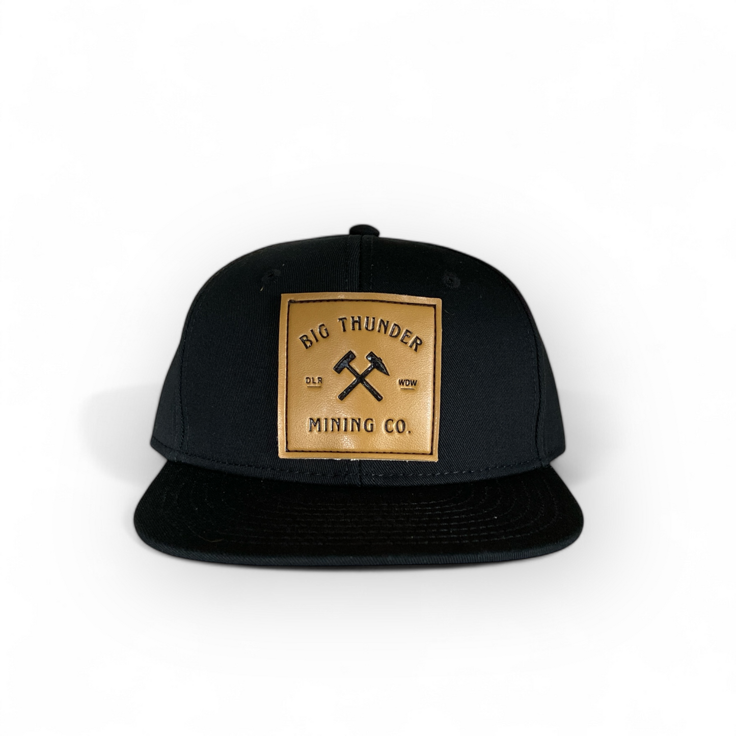 Thunder Mining Co. Faux Leather Hat Kids- Premium Flat Bill Snapback YOUTH