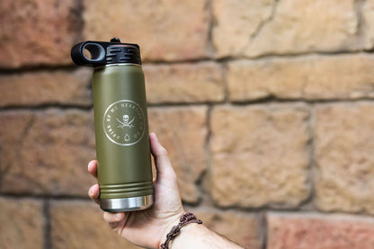 Pirates Canteen- Pirates Inspired Water Bottle Tumbler - Vacation Patches