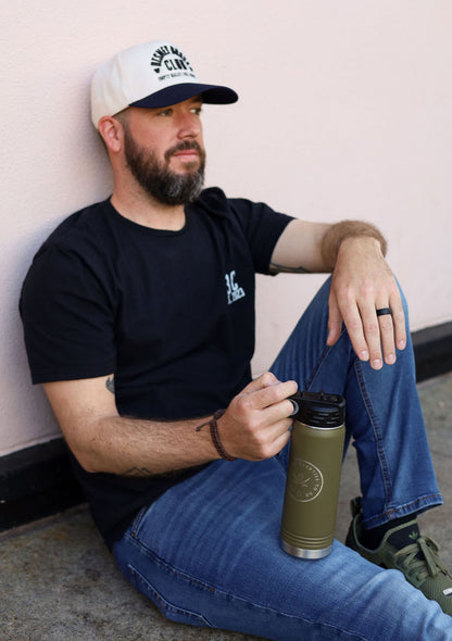 Pirates Canteen- Pirates Inspired Water Bottle Tumbler - Vacation Patches