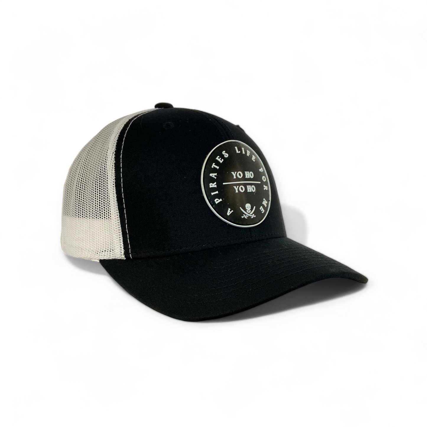 pvc hat sewn on retro trucker