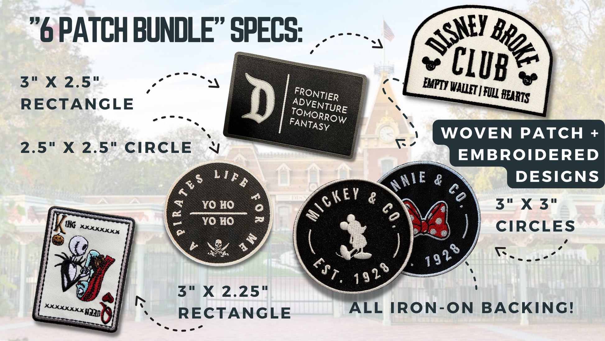 disney iron on patch