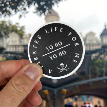pirates sticker at disney park