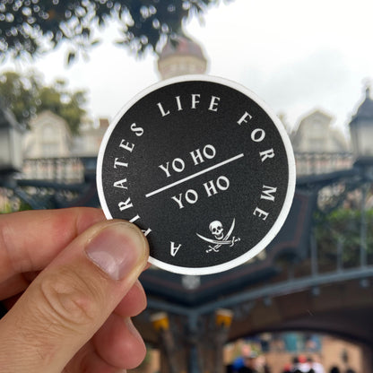 pirates sticker at disney park