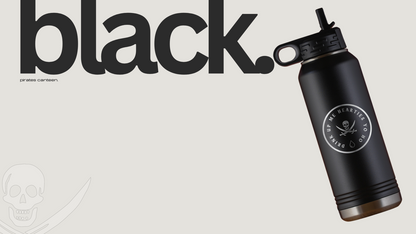 Pirates Canteen- Pirates Inspired Water Bottle Tumbler - Vacation Patches