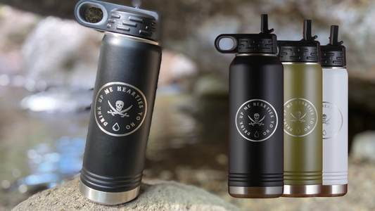 drink up me hearties water bottle
